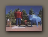 Paul Bunyan and his Blue oxen